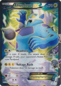 Thundurus EX - 98/108 - Full Art Ultra Rare - Inglés