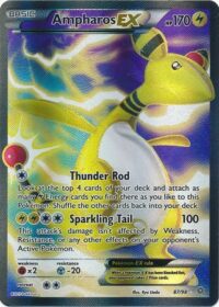 Ampharos EX - 87/98 - Full Art Ultra Rare - Inglés