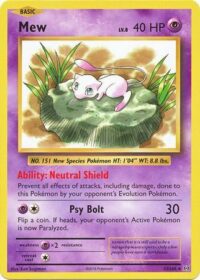 Mew - 53/108 - Rare Theme Deck Exclusive - Inglés