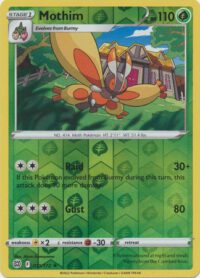 Mothim - 11/172 - Rare Reverse Holo- Inglés