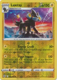 Luxray - 51/172 - Rare Reverse Holo- Inglés
