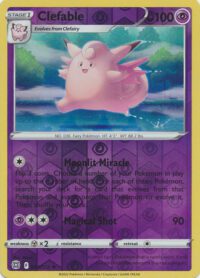 Clefable - 54/172 - Rare Reverse Holo- Inglés