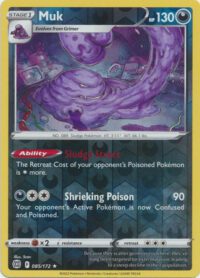 Muk - 85/172 - Rare Reverse Holo- Inglés