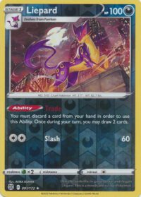 Liepard - 91/172 - Rare Reverse Holo- Inglés