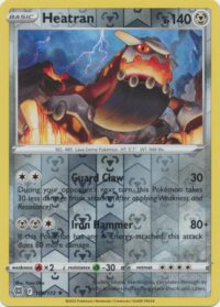 Heatran - 100/172 - Rare Reverse Holo- Inglés