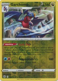 Garchomp - 109/172 - Holo Rare Reverse Holo- Inglés