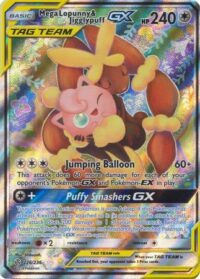 Mega Lopunny & Jigglypuff GX - 226/236 - Alternate Art Ultra Rare - Español