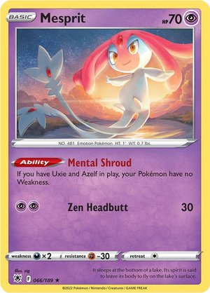 Mesprit - 066/189 - Holo Rare Inglés