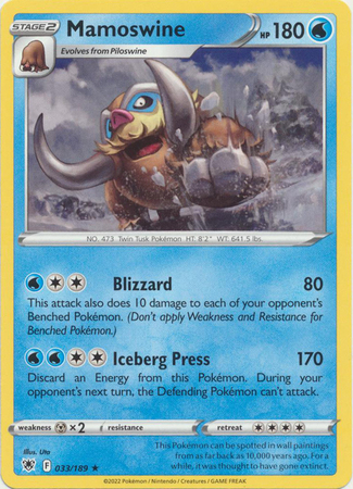 Mamoswine - 033/189 - Rare Inglés