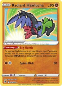 Radiant Hawlucha - 081/189 - Radiant Rare Inglés