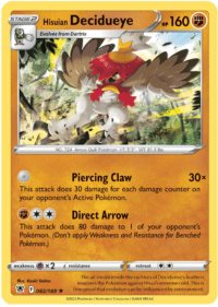 Hisuian Decidueye - 082/189 - Holo Rare Inglés
