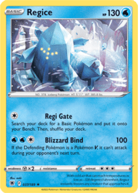 Regice - 037/189 - Rare Inglés