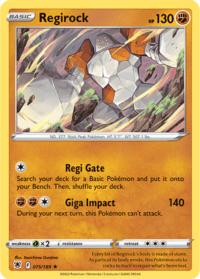 Regirock - 075/189 - Rare Inglés