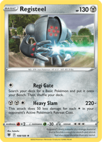 Registeel - 108/189 - Rare Inglés