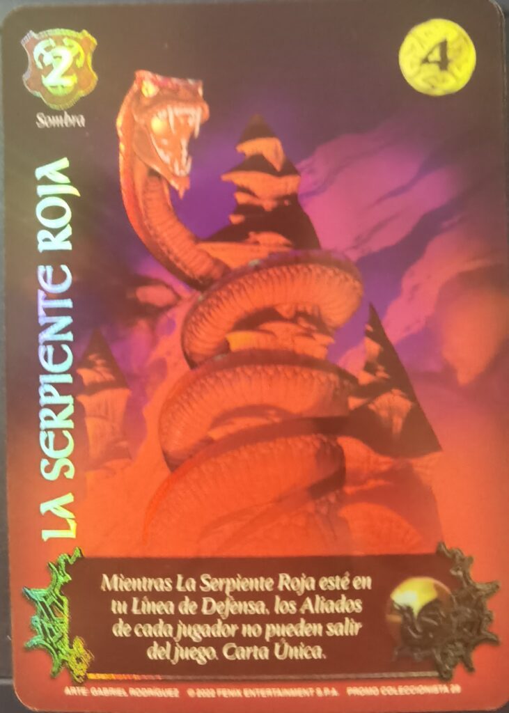 La Serpiente Roja - Carta Coleccionista 28 - Promo