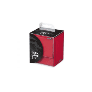 Deck box cuero BCW: Deck Case LX - Rojo (Para 80 cartas con protector) [OFERTA ESPECIAL]