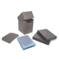 Combo Pack BCW Protectores + Perfect Size sleeves + Deck Box - Gris - Imagen 2