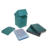 Combo Pack BCW Protectores + Perfect Size sleeves + Deck Box -Verde Azulado - Imagen 2