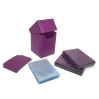 Combo Pack BCW Protectores + Perfect Size sleeves + Deck Box - Morado - Imagen 2