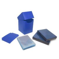 Combo Pack BCW Protectores + Perfect Size sleeves + Deck Box -Azul - Imagen 2