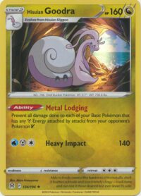 Hisuian Goodra - 134/196 - Holo Rare - Inglés