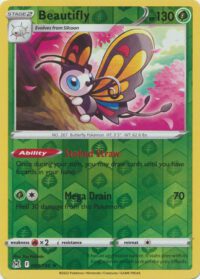 Beautifly - 008/196 - Holo Rare Reverse Holo - Inglés