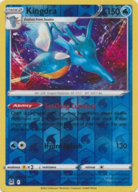 Kingdra - 037/196 - Holo Rare Reverse Holo - Inglés
