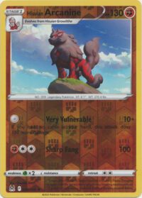 Hisuian Arcanine - 084/196 - Holo Rare Reverse Holo - Inglés