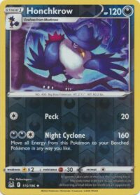 Honchkrow - 115/196 - Rare Reverse Holo - Inglés
