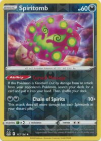 Spiritomb - 117/196 - Rare Reverse Holo - Inglés