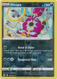 Hoopa - 122/196 - Rare Reverse Holo - Inglés