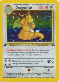 Dragonite - 4/62 - Holo 1st Edition - Español - Played (Ver fotos)