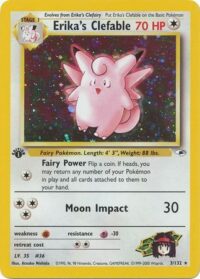 Erika's Clefable - 3/132 - Holo 1st Edition - Inglés - Lightly Played