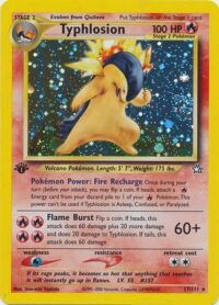 Typhlosion - 17/111 - Holo 1st Edition - Inglés - Played (Ver fotos)