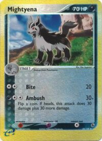 Mightyena - 42/109 - Uncommon Reverse Holo - Español