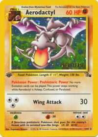 Aerodactyl - 1/62 - Pre-Release Promo (Galaxy Holo) - Inglés - Lightly Played