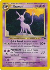 Espeon - 20/75 - Rare Unlimited - Inglés - Lightly Played