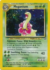 Meganium - 11/111 - Holo Unlimited - Inglés -  Moderately Played