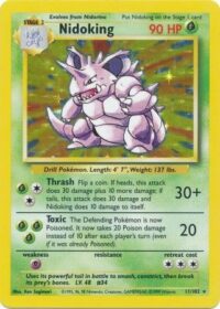 Nidoking - 11/102 - Holo Unlimited - Español - Heavy Played
