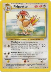 Pidgeotto - 22/102 - Rare 1st Edition - Español - Lightly Played