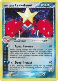 Team Aqua's Crawdaunt - 2/95 - Holo Rare - Inglés