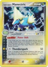 Team Aqua's Manectric - 4/95 - Holo Rare - Inglés