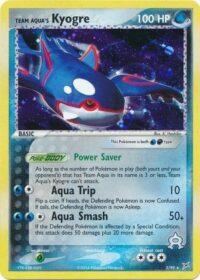 Team Aqua's Kyogre - 3/95 - Holo Rare - Inglés