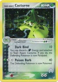 Team Aqua's Cacturne - 1/95 - Holo Rare - Inglés