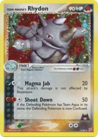 Team Magma's Rhydon - 11/95 - Holo Rare - Inglés