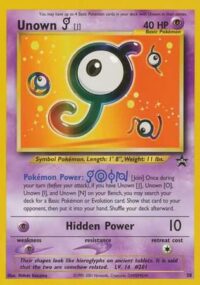 Unown [J] - 38 - Promo - Inglés - Lightly Played