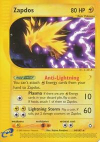 Zapdos - 44/147 - Rare - Inglés - Played