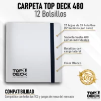 Carpeta Topdeck 12 Bolsillos Blanco (480 espacios)