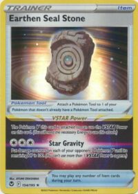 Earthen Seal Stone - 154/195 - Holo Rare - Inglés