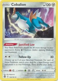 Cobalion - 126/195 - Rare - Inglés